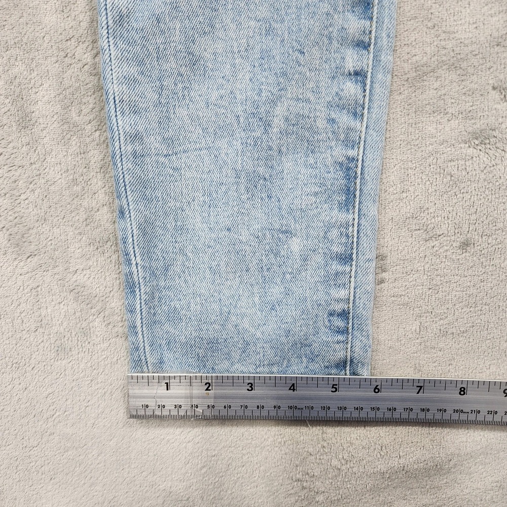 American Eagle Jeans Mens 30x36 Blue Skinny Distressed Stretch Denim Light Wash - Picture 14 of 15